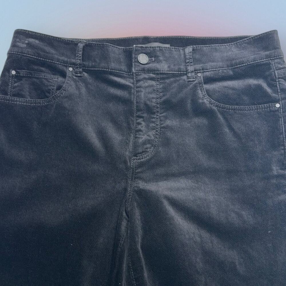ANN TAYLOR Women’s 8 Black Velour THE SKINNY MODERN FIT Jeans
